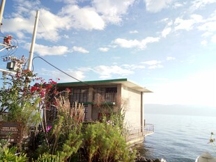 湖畔小屋 自然静谧之景