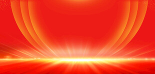 红色炫光几何背景图