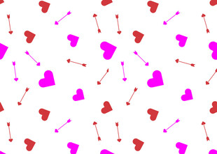 爱心箭头图案背景