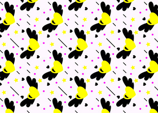 黑白黄相间的装饰