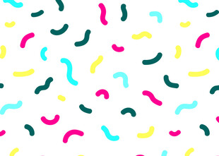 多彩波浪形图案背景