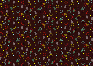 多彩碎花图案布料纹理