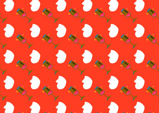 圣诞主题红色图案背景