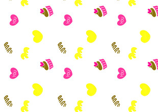 可爱甜点图案无缝背景