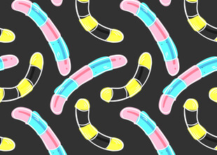 彩色糖果形图案背景