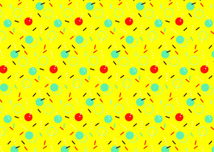 黄色多彩图案背景纹理