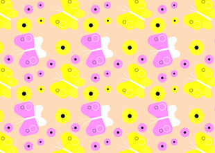 多彩卡通图案背景