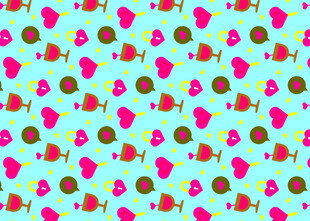 多彩水果图案背景