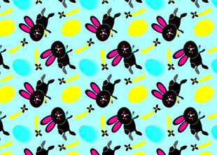 多彩昆虫图案背景设计