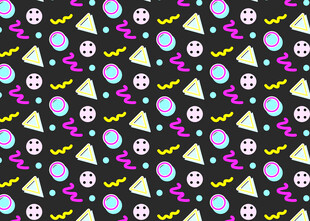 万圣节主题几何图案背景
