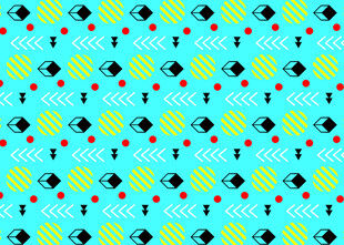 蓝绿几何图案无缝背景