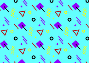 多彩几何图案无缝背景