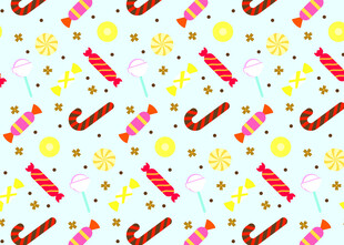 圣诞糖果棒图案背景