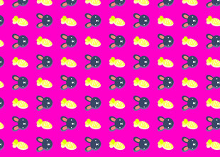 粉色底水果图案背景