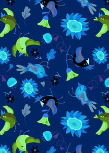 深海奇幻生物图案设计