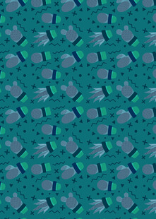 蓝绿色几何图案纹理背景