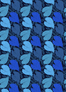 蓝色心形图案纹理背景