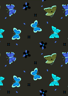 多彩蝴蝶图案背景