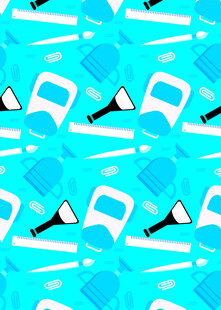 蓝色几何图案无缝背景