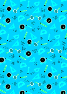 蓝色卡通图案背景纹理