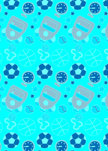 蓝色齿轮计算器图案背景