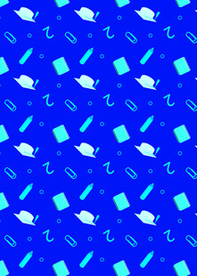 蓝色科技元素无缝图案