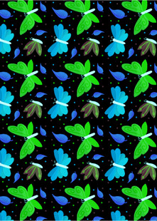 多彩蝴蝶图案背景纹理