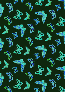 飞机图案的深色背景织物