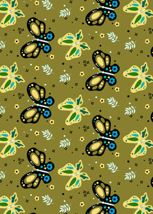 蝴蝶花卉图案背景纹理