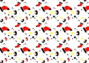 圣诞元素无缝图案背景