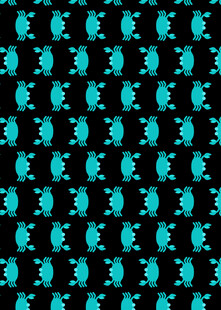 蓝绿图案黑色背景纹理