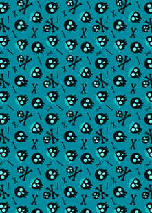 蓝底小花无缝图案纹理