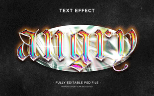 多彩立体艺术字效果展示