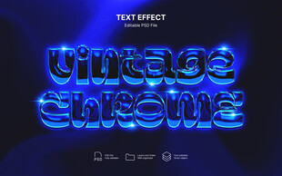 复古霓虹字体展示