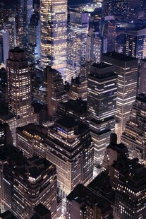 繁华都市夜景俯瞰图