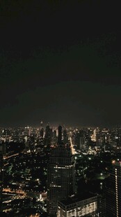 城市璀璨夜景俯瞰图