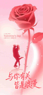 浪漫玫瑰与情侣甜蜜时刻
