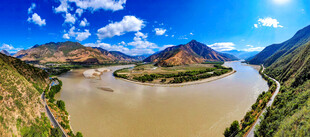 壮丽黄河湾风景