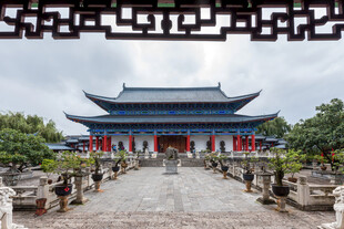中式古建筑庭院景观