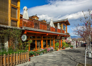 藏式风格街边建筑景观