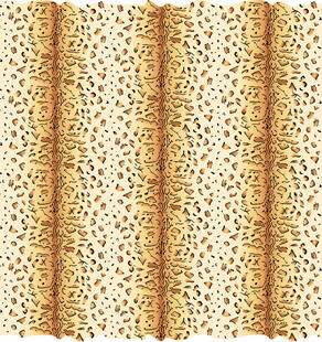金色豹纹纹理连续图案