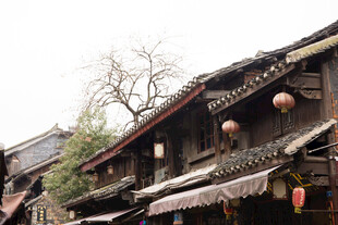 古色古香的传统民居街道