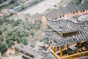 古色古香中式楼阁景观