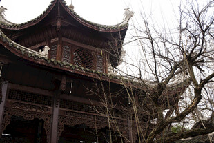 古雅中式楼阁一角