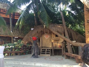 三亚热带风情小屋景观