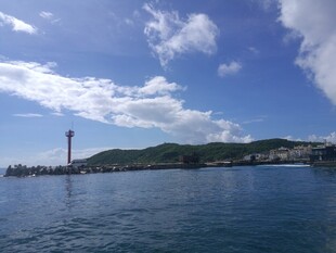 三亚海滨城市美丽海景风光