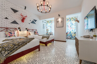 三亚现代简约风时尚卧室空间