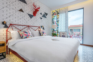 三亚北欧风温馨卧室场景