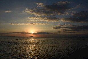 三亚海边日落美景