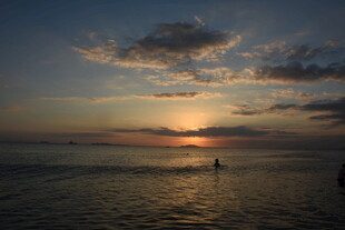 三亚海边日落美景